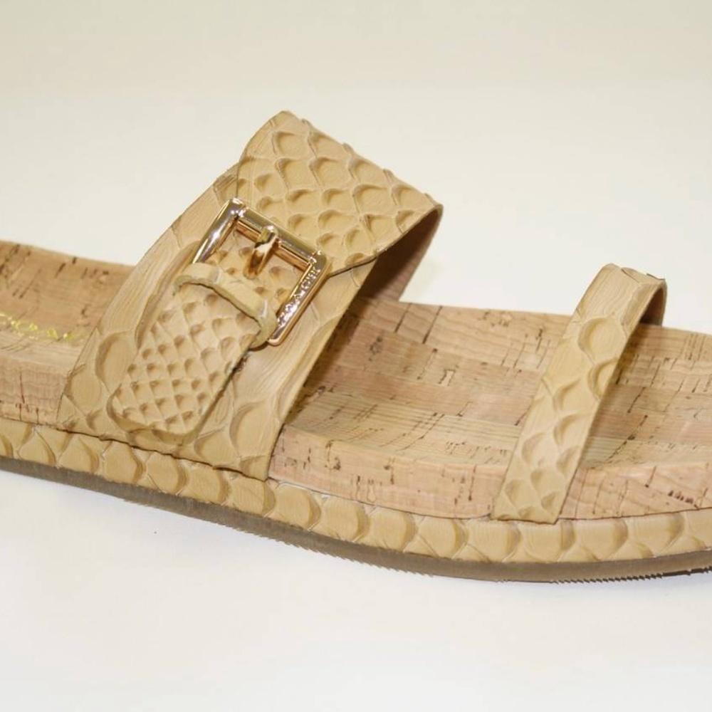 Women's Authentic COACH A6157 SUNNY CUT SNAKE Sand